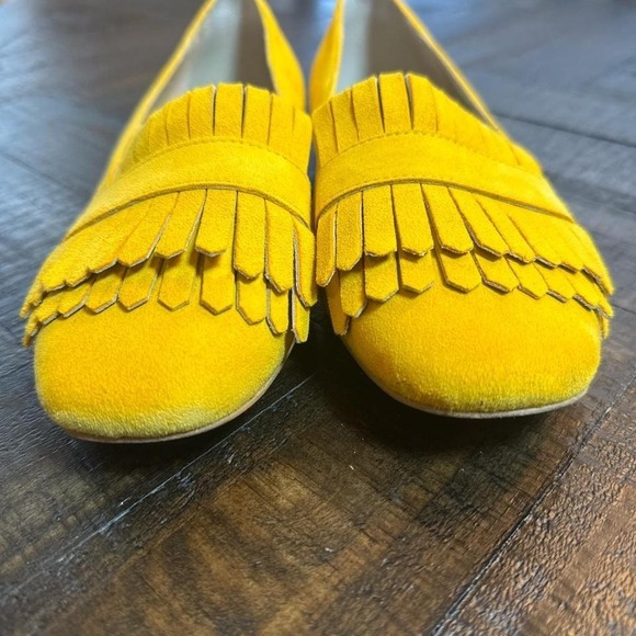 Boden Melody Loafer Mustard Yellow Suede Women's EU 38, US 7-7.5 - Picture 7 of 7
